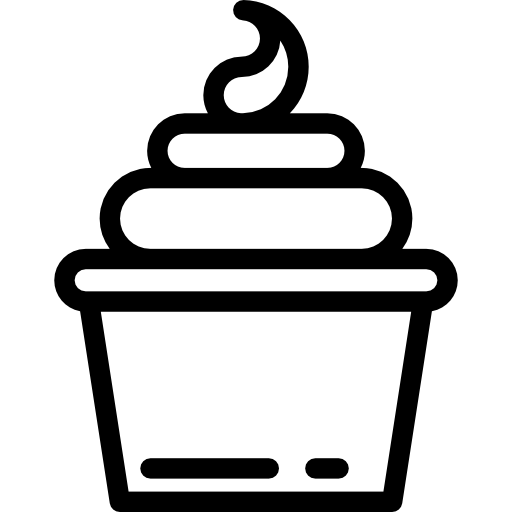 yogurt congelado Detailed Rounded Lineal icono