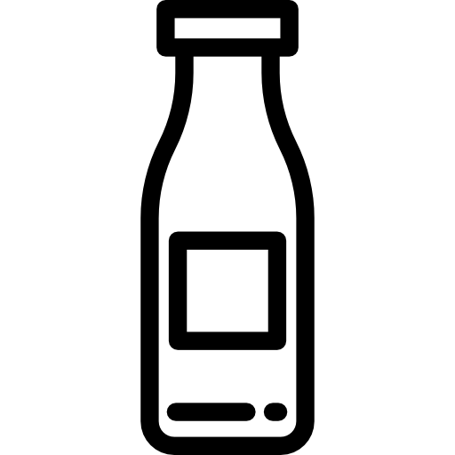 butelka mleka Detailed Rounded Lineal ikona