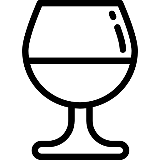 verre de vin Detailed Rounded Lineal Icône