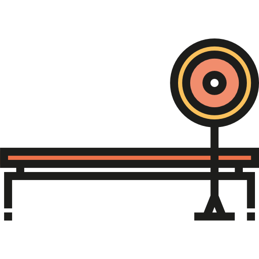 Weightlifting Detailed Straight Lineal color icon