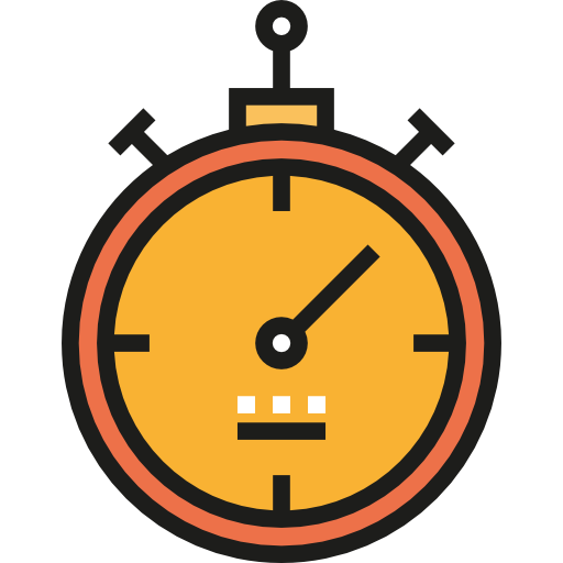 chronometr Detailed Straight Lineal color ikona