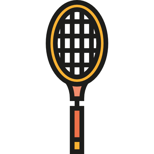 테니스 Detailed Straight Lineal color icon