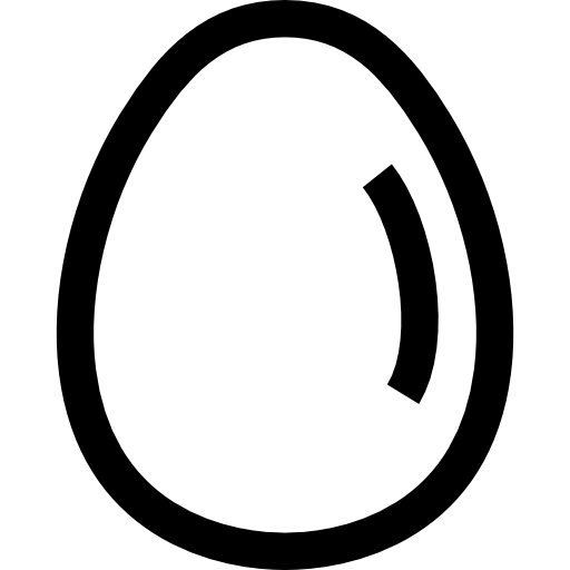 uovo sodo Basic Straight Lineal icona