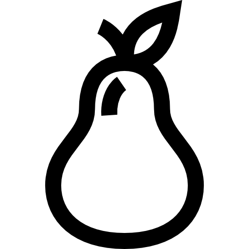 梨 Basic Straight Lineal icon