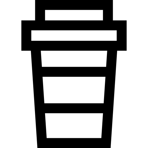 filiżanka kawy Basic Straight Lineal ikona