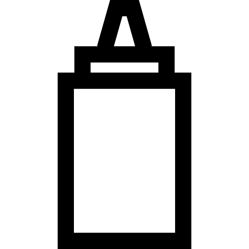 mostaza Basic Straight Lineal icono