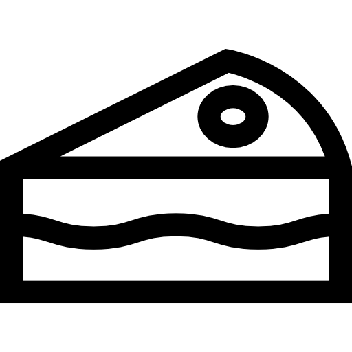 torta Basic Straight Lineal icona