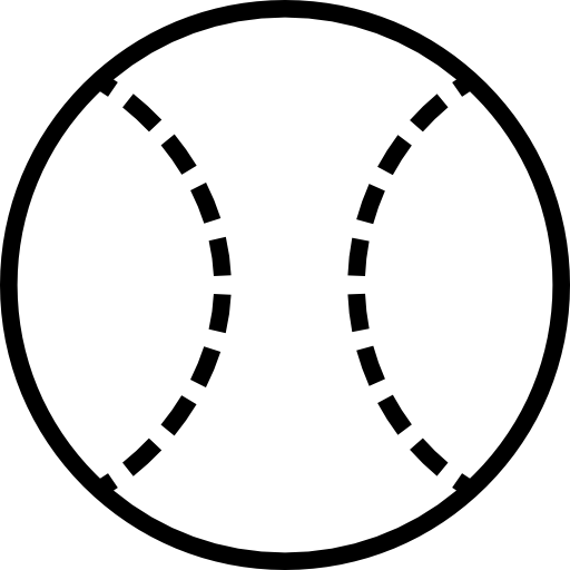 野球 Detailed Straight Lineal icon