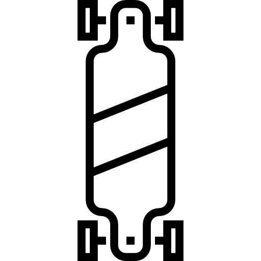 skateboard Detailed Straight Lineal icon