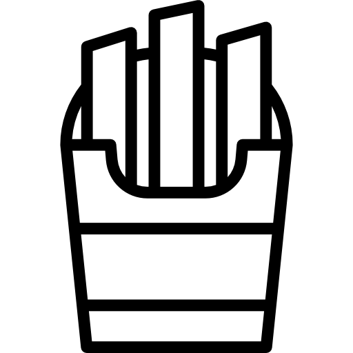 papas fritas Special Lineal icono