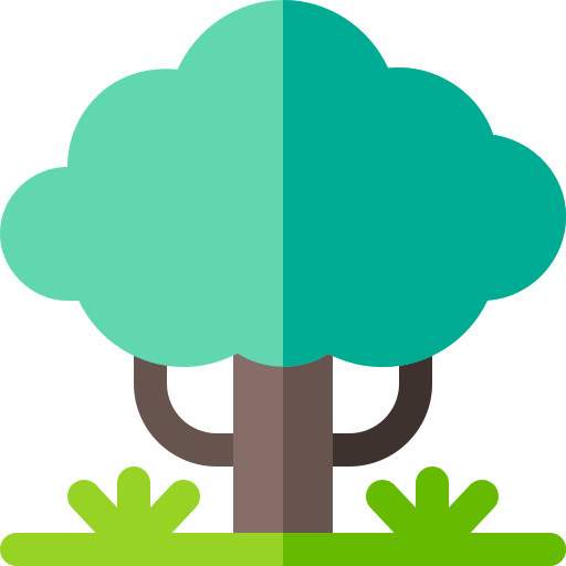 árbol Basic Rounded Flat icono