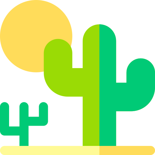 Desierto Basic Rounded Flat icono