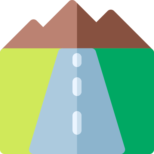 Carretera Basic Rounded Flat icono