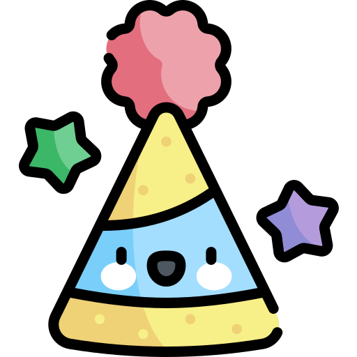 partyhut Kawaii Lineal color icon