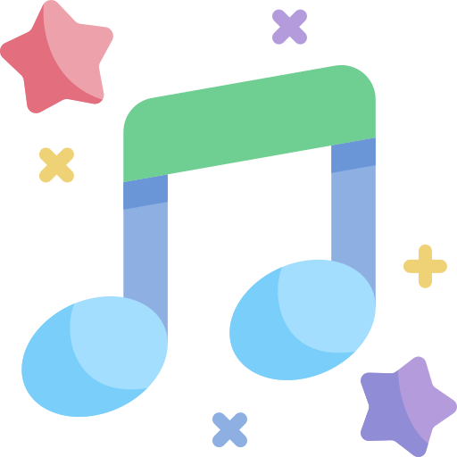 Music Kawaii Flat icon
