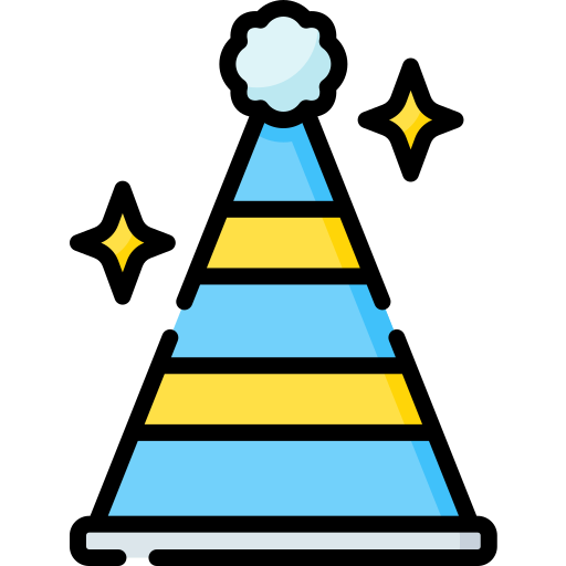 Party hat Special Lineal color icon