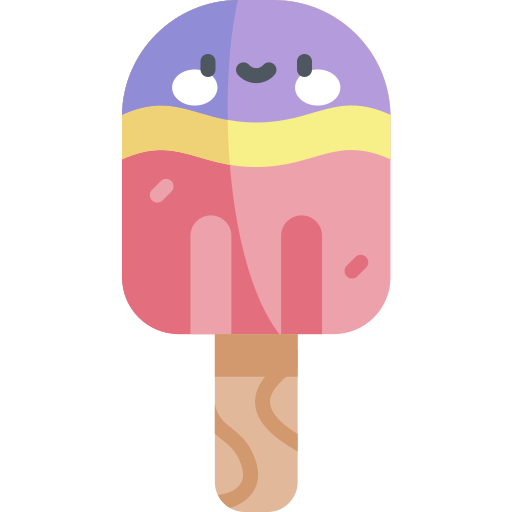 Popsicle Kawaii Flat icono