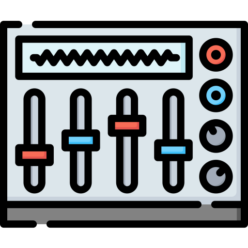Mezclador de sonido Special Lineal color icono