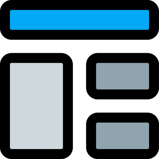 Wireframe Pixel Perfect Lineal Color icon