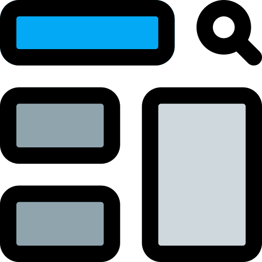 Wireframe Pixel Perfect Lineal Color icon