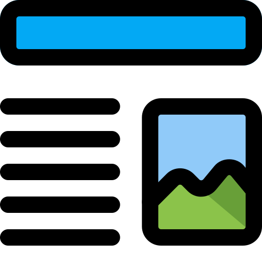 Wireframe Pixel Perfect Lineal Color icon