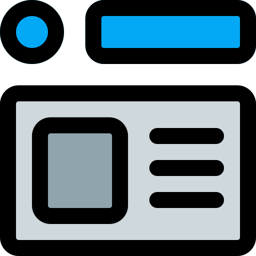 Wireframe Pixel Perfect Lineal Color Ícone