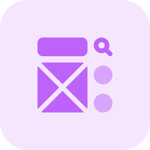 Wireframe Pixel Perfect Tritone icon