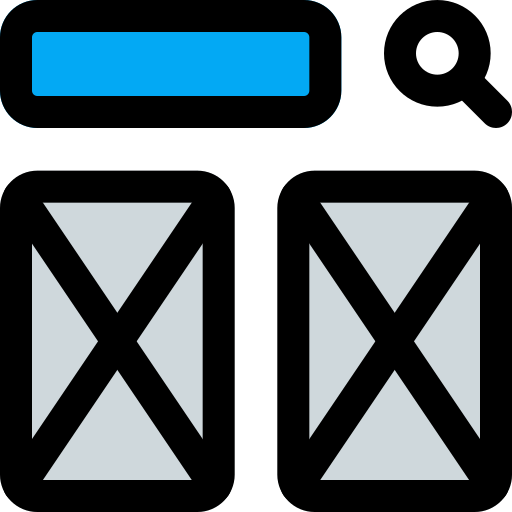 Wireframe Pixel Perfect Lineal Color Ícone