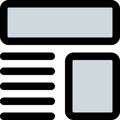 Wireframe Pixel Perfect Lineal Color Ícone