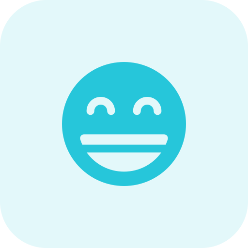 Grinning Pixel Perfect Tritone icon