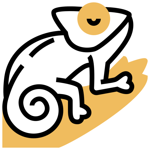 Camaleón Meticulous Yellow shadow icono