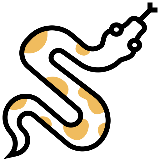뱀 Meticulous Yellow shadow icon