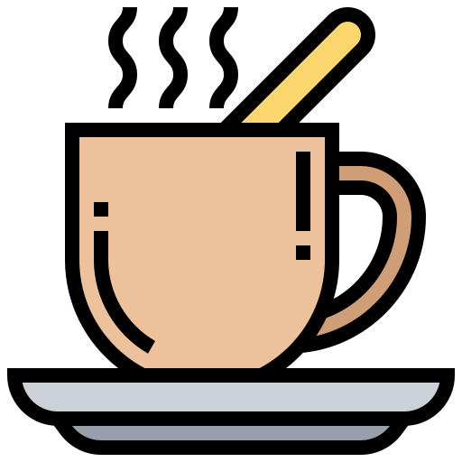 커피 컵 Meticulous Lineal Color icon