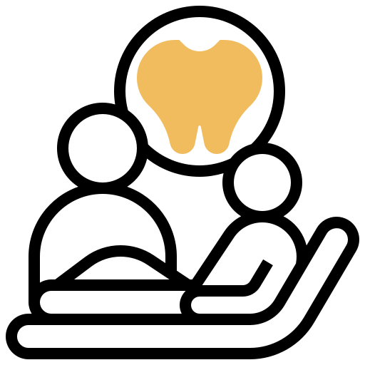 歯科 Meticulous Yellow shadow icon