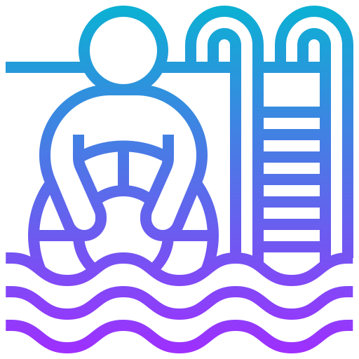Swimming pool Meticulous Gradient icon