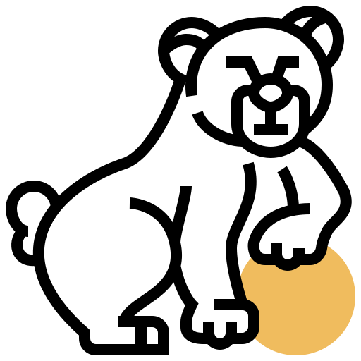 クマ Meticulous Yellow shadow icon