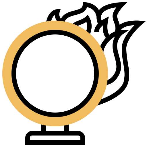 炎の輪 Meticulous Yellow shadow icon