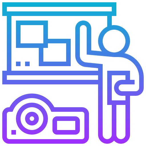 Projector Meticulous Gradient icon