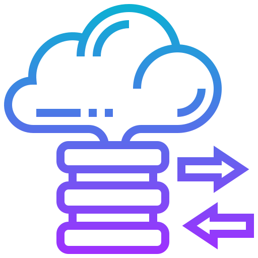 Cloud storage Meticulous Gradient icon