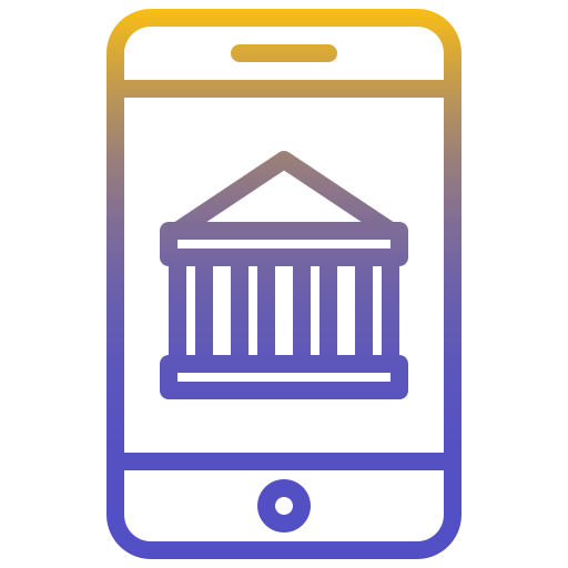 services bancaires en ligne Toempong Gradient Icône