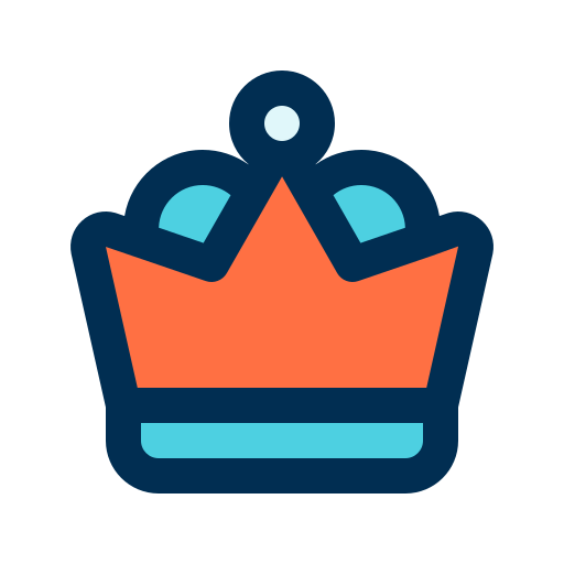 Crown bqlqn Lineal Color icon