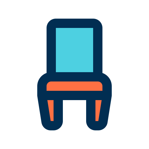 krzesło bqlqn Lineal Color ikona