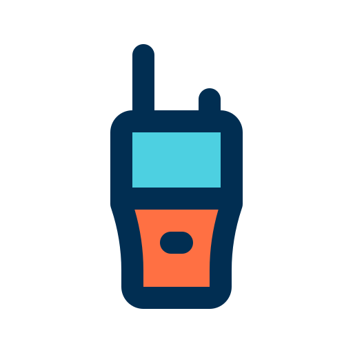 walkie-talkie bqlqn Lineal Color icon