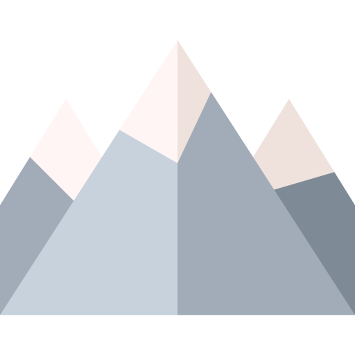 Montanhas Basic Straight Flat Ícone