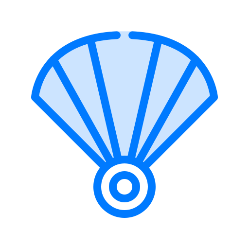 부채 Vitaliy Gorbachev Blue icon