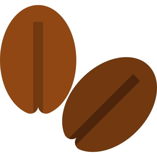 Coffee beans Basic Straight Flat icon