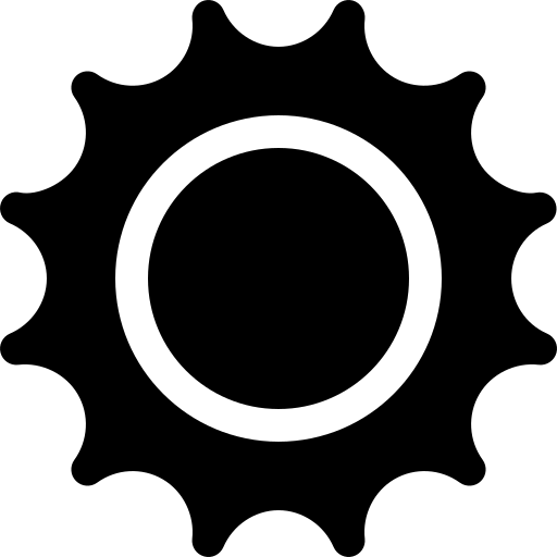 słońce Basic Rounded Filled ikona