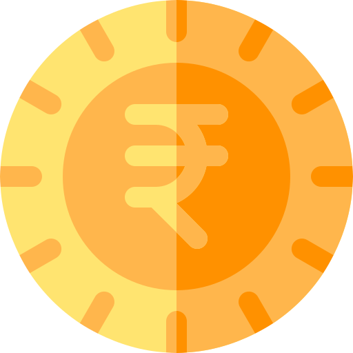 Rupee Basic Rounded Flat icon