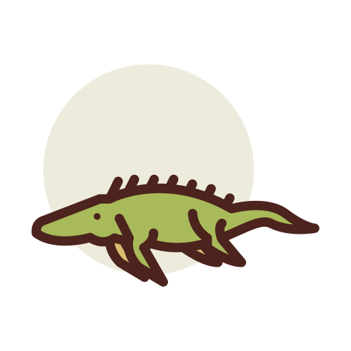 Dinosaur Darius Dan Lineal Color icon
