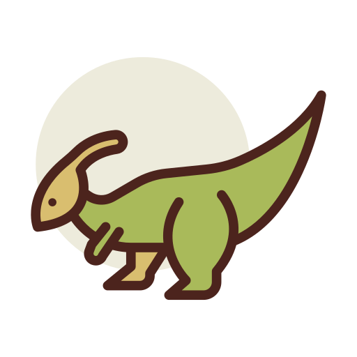 Dinosaurio Darius Dan Lineal Color icono